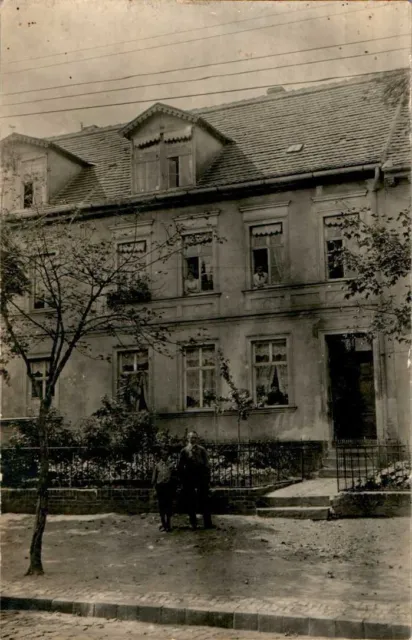 FOTO AK GRUß AUS EISFELD KREIS MANSFELD SÜDHARZ EINZELNES PRIVATHAUS 1910 ANHALT