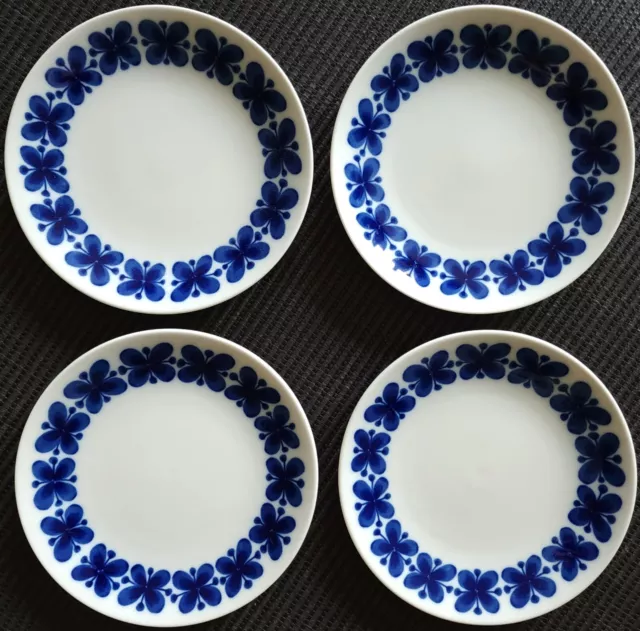 Set Of 4 Rorstrand Mon Amie 6-3/4"  Bread & Butter Plates Border 3 Sets Avail