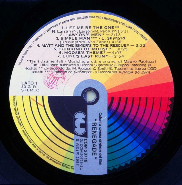 MAURO PAOLUZZI RENEGADE Un Osso Troppo Duro LP 33T EUR 17,06