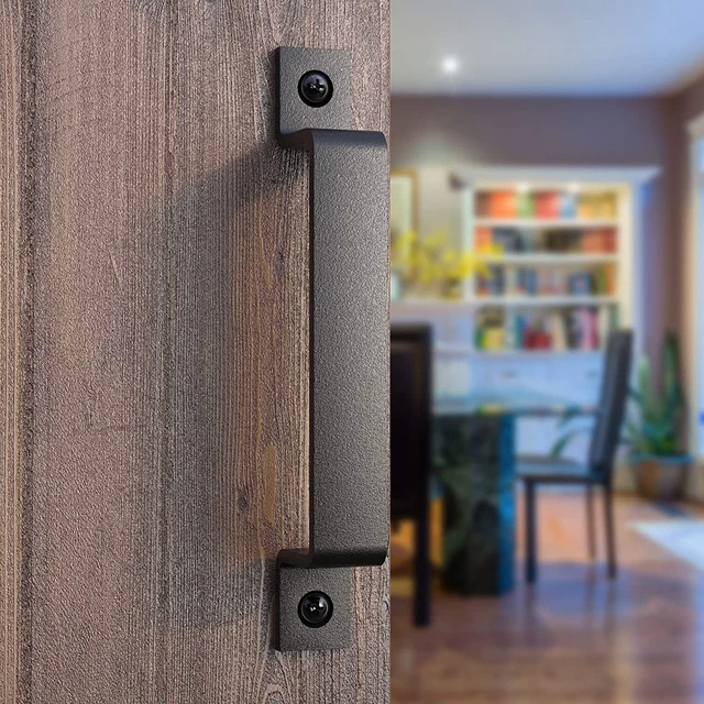 8 Inch Sliding Barn Door Handle Pull Black Large Rustic Fence Gate Handle
