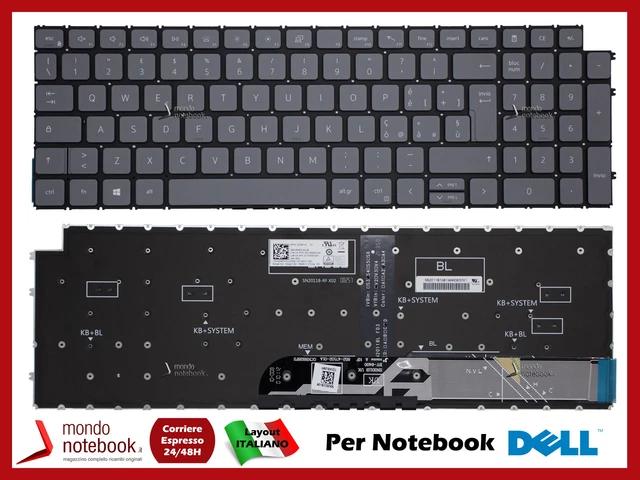Clavier AZERTY Français Pour Dell Latitude 15 5000 / E5580 / E5590 - Neuf Rétroéclairé