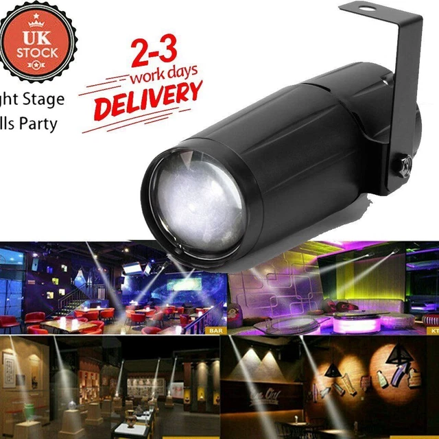 4PCS LED PINSPOT DJ Stage Light Mirror Ball Spotlight Dance DJ Home White Light