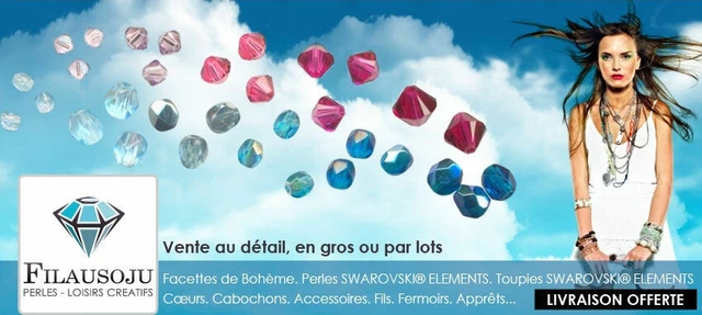 Lot de 336 PERLES facettes de boheme 10 mm livraison 48 h