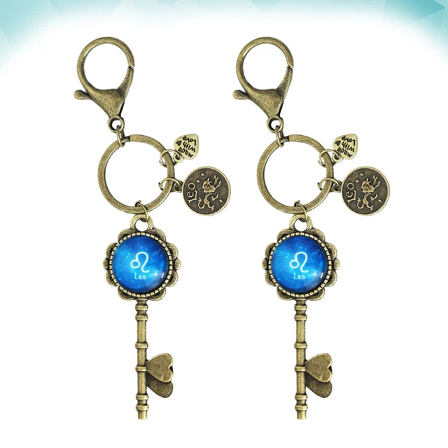2 Pcs Keychain Clasps Time Key Holder Wallet Keychain Pendant 2