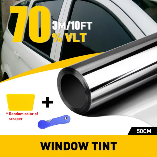 Pellicola rotolo per finestre 3M tinta non tagliata 70% VLT IN 20" in x 10' piedi auto home office Gl
