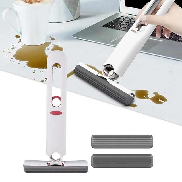 Mini fregona de limpieza de escritorio lavable a mano para azulejos de pared de piso cocina de automóvil