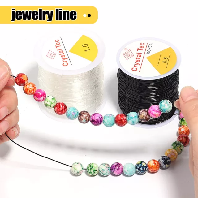 Clear Beading Crystal Elastic Cord Thread DIY Handmade Jewelry Wire Roll