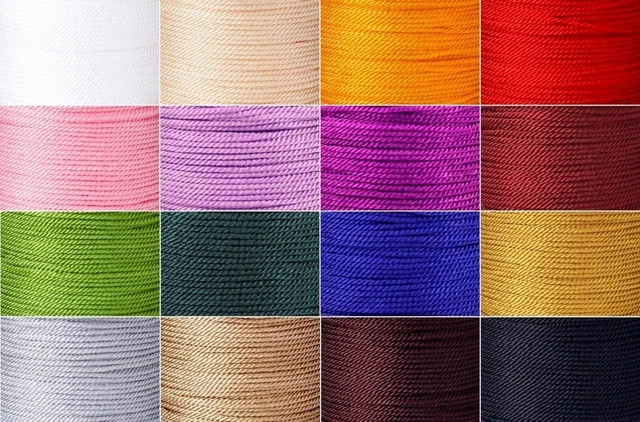 Kordel aus Polyester 1,5-2mm gedreht Schmuckkordel Zierkordel Schmuckband