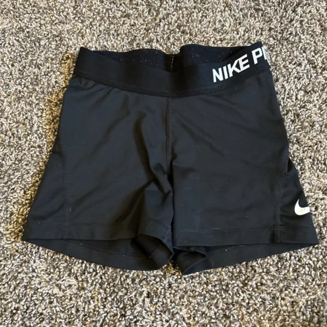 NIKE PRO Women's XS 3.0" COMPRESSION Shorts Black EXTRA SMALL 725443-010