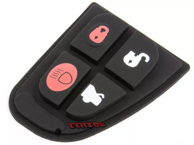 Cle Touches Telecommande 4 Bouton Caoutchouc Pour Jaguar Xj8 S X Type Xjr Xj