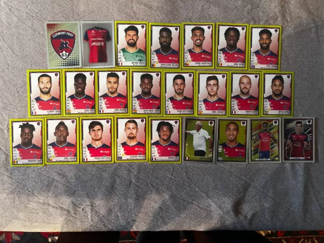 Vignettes Stickers Panini Championnat Foot 2022 Equipe Clermont  Complete New