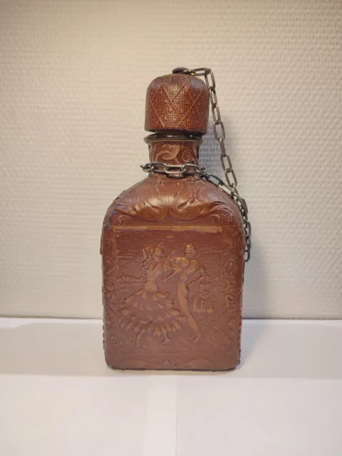 Ancienne bouteille, Carafe en cuir, Espagnole