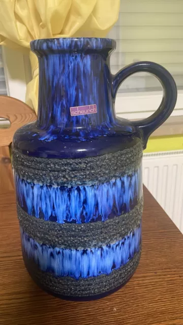 Vasse  BLAUE  GROSSE Dekorative Vase GERMANY  
