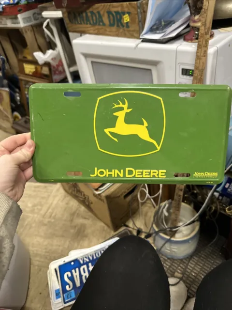 John Deere License Plate/ Licensed Product 2165 And 49x95 Green/yellow Colored