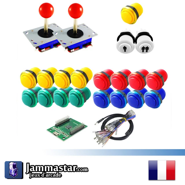 Joystick Arcade Bartop Zippy - Tige Courte (asta Corta) Per Cabine Arcade
