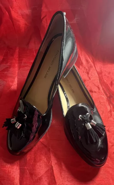 Antonio Melani Black Cleve Patent Leather Tassel Loafer Women’s 9 M