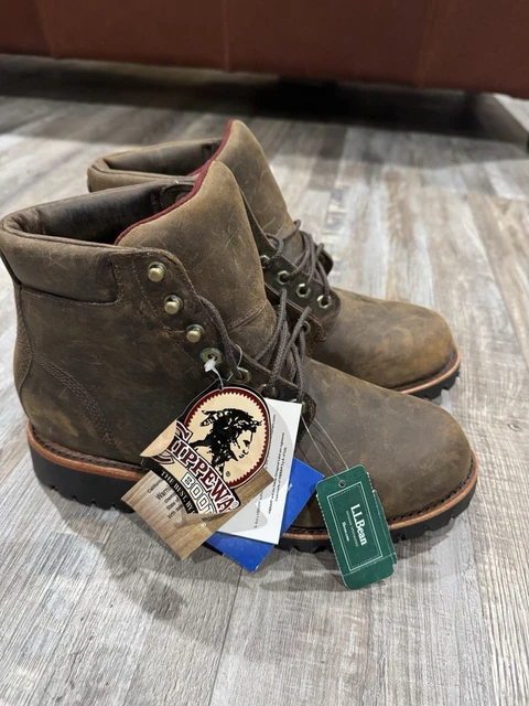 CHIPPEWA LLBEAN KATAHDIN IRON Works Waterproof Leather Brown Boot Men’s ...