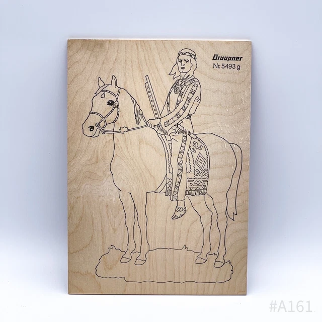 Tablas de sierra de hoja caduca Graupner n.o 5493 g plantilla ""Jefe indio"" Alemania