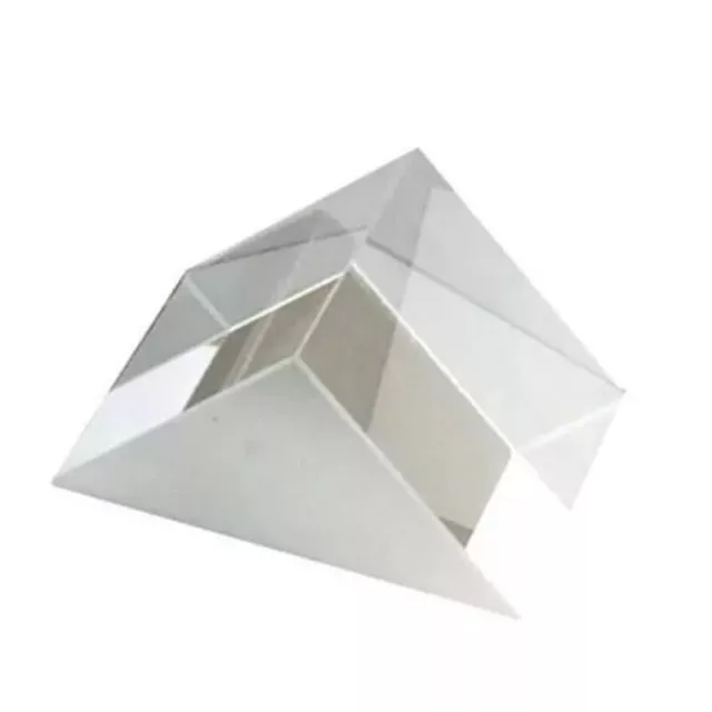 Optical Glass Triangular Prism for Teaching Light Spectrum Physics Photography