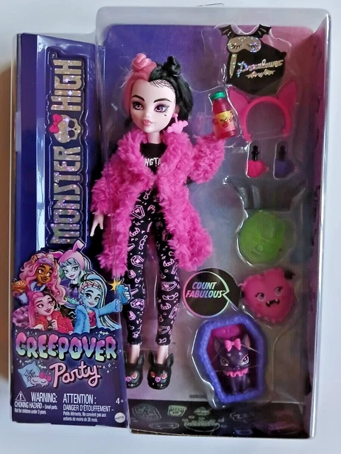 MONSTER HIGH PYJAMA Party Draculaura - Creepover Party HKY66 EUR 29,43 ...
