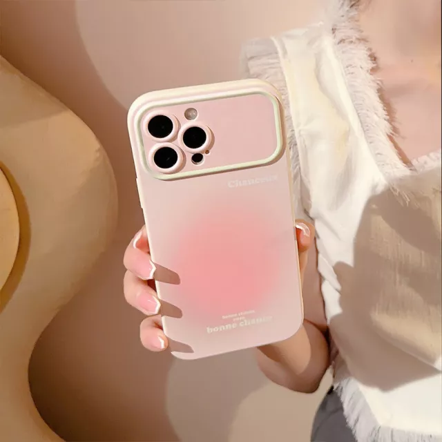 For iphone 15 Pro Max 14 13 12 11 XS XR 7 Plus Cute peach color Phone Case Cover