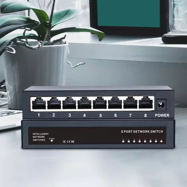 Commutateur Gigabit Ethernet à 8 Ports Hub De Réseau Domestique 1000 Mbps Pour