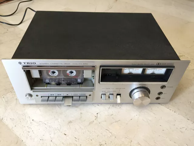 Vintage TRIO KX-550 stereo cassette deck, 1979