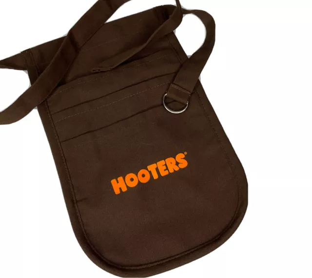 Hooters Bag Money Pouch Uniform Apron Adjustable Belt Bag Brown By Fame