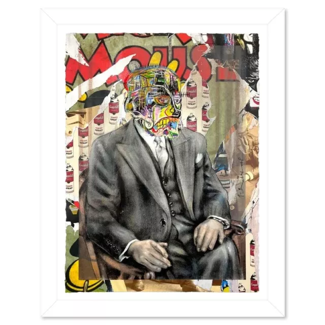 Mr Brainwash Basquiart 2021 Original Einzigartig Mischtechnik Unterzeichnet 1/1