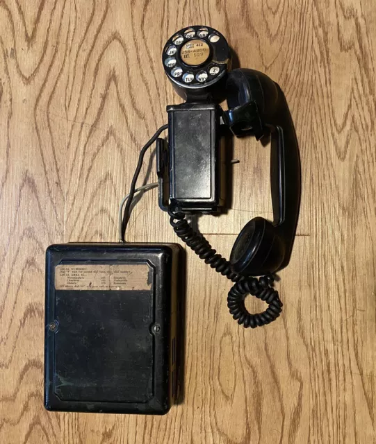 Bell Systems Western Electric “SPACE SAVER” Antique Vtg Hang Up Phone Untested