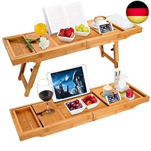 Unuber Badewanne Caddy & Laptop Bett Schreibtisch - 2 in 1 innovatives Design