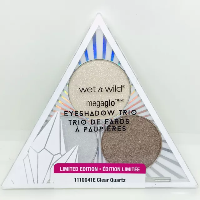 wet n wild Crystal Cavern Mega Glo Eyeshadow Trio 1110041E Clear Quartz