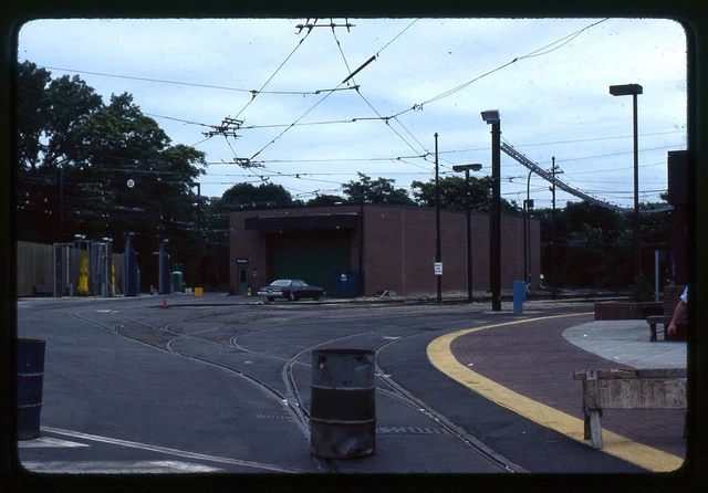 Trolley Slide - Boston MBTA Streetcar Repair Maintenance Shop Building 1980
