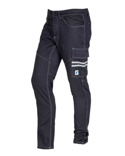 Pantalon Travail Stretch Été Élastique Multipocket Slim Fit 3 AGHI pour