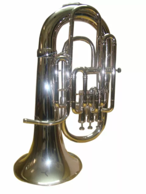 Sai Musical Bb 4 Valve Euphonium Nickel With Case