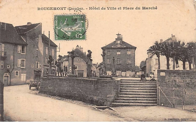 25-SAN59010-ROUGEMONT.Hôtel de Ville.Place du Marché