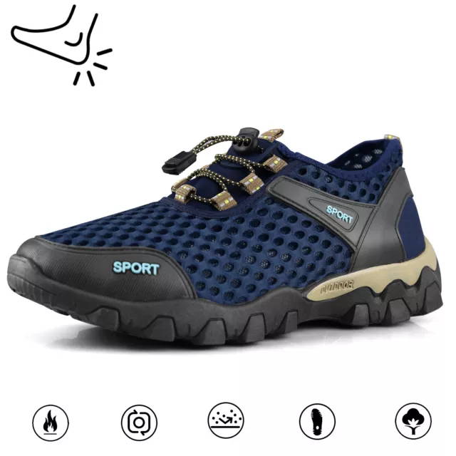 Athletic Shoes Mens Quick Dry Hiking Shoes Camping Outdoor Sport Safety Non-Slip