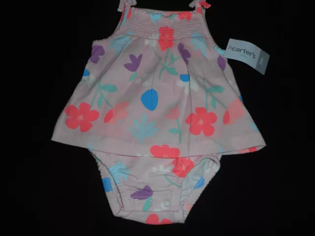 Carters Floral Sunsuit - Baby Infant Girl Clothes - Size 3 Months - New