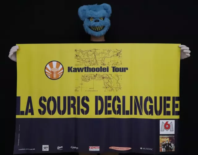 LA SOURIS DEGLINGUEE - KAWTHOOLEI TOUR - Affiche concert 1996 - Poster 119x78cm