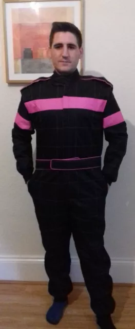 Go Kart Cordura Suit - HOT PINK - BLACK - Mega Sale Unbeatable Price