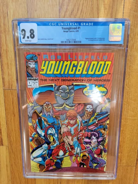 Youngblood #1 CGC 9.8 1st Image Comic 1st App Shaft Chapel Badrock Image 1992