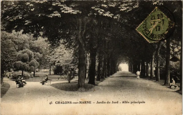 CPA CHALONS-sur-MARNE - Jardin du Jard - Allée principale (742370)