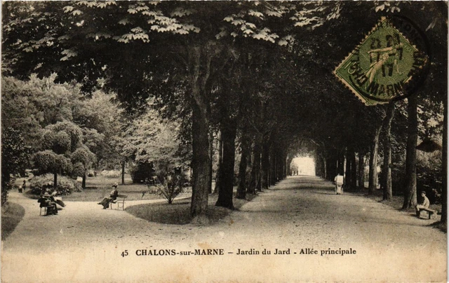 CPA CHALONS-sur-MARNE - Jardin du Jard - Main Avenue (742370)
