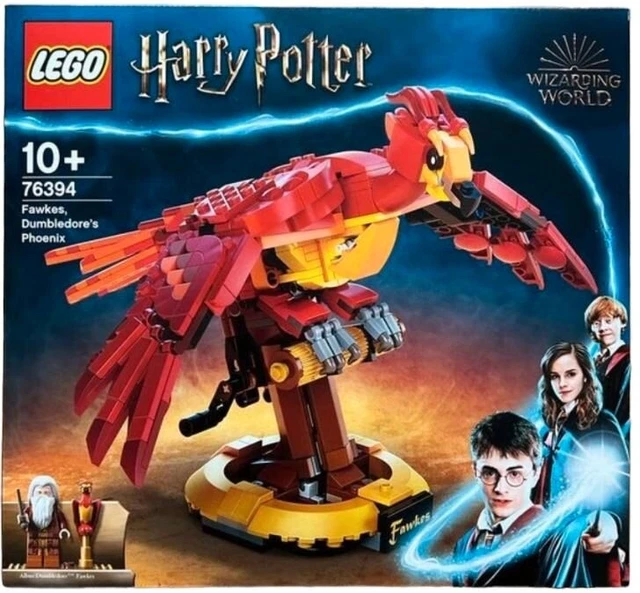 HARRY POTTER Fawkes Donna Set di orecchini dorati in lega di