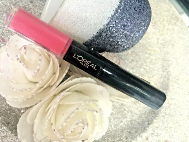 L Oreal Infaillible Duo Rouge A Levres Tenue 24 Heures 123 Comeback Fuchsia