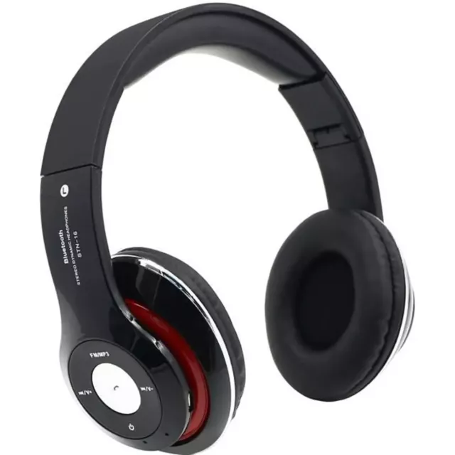 4 EN 1 Casque audio Bluetooth Sans Fil Stéréo Écouteurs Musique Radio MP3 SD