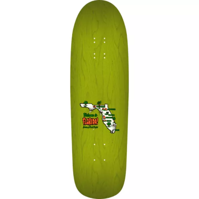 Powell Peralta Mike Frazier Yellow Man Reissue Green Stain Skateboard Deck 9.5" 2