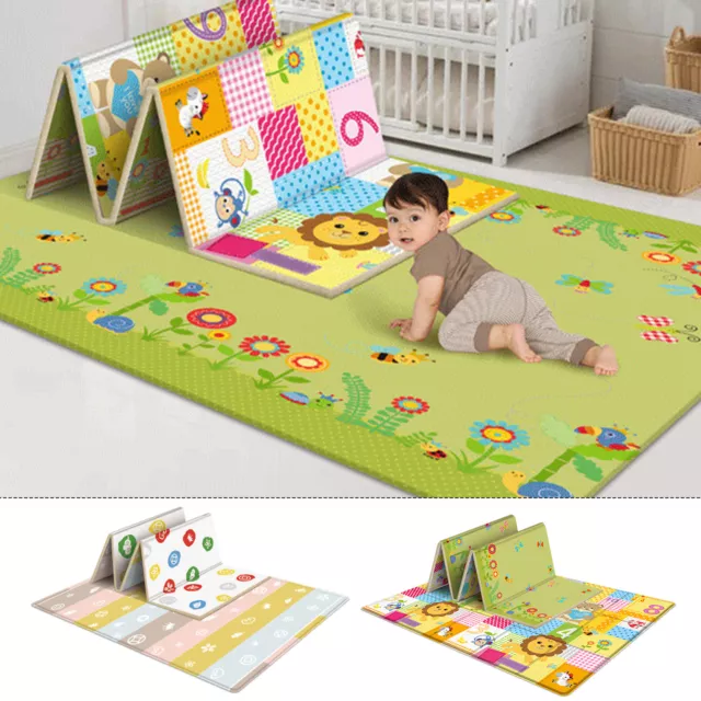 Baby Play Mat, Foldable Playmat,Portable Soft Foam Cushion Portable very well