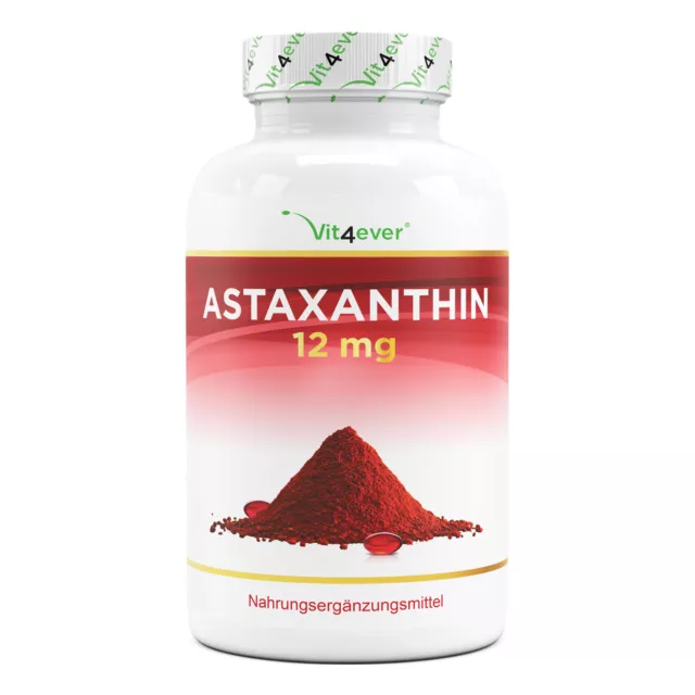 Astaxanthin 12 mg - 150 Softgel Kapseln - natürlicher Antioxidant Softgels