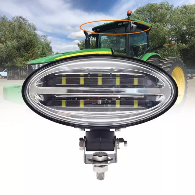 Oval LED Work Lamp Light for John Deere Tractor 5R 6R 7R 8000 8R 9R RE331643